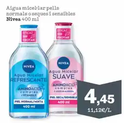 Sorli NIVEA Aigua micel·lar pells normals o seques i sensibles oferta