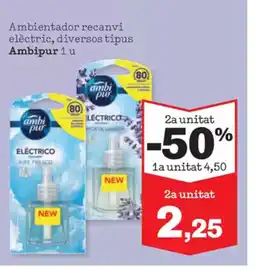 Sorli AMBIPUR Ambientador recanvi elèctric, diversos tipus oferta