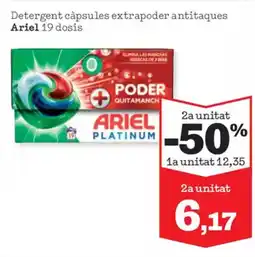 Sorli ARIEL Detergent càpsules extrapoder antitaques oferta