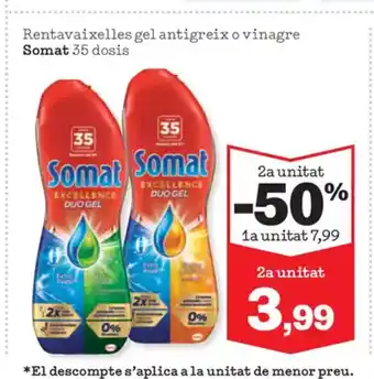 Sorli SOMAT Rentavaixelles gel antigreix o vinagre oferta