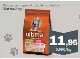 Sorli ULTIMA Menjar per a gos sènior de pollastre oferta
