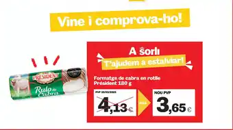 Sorli Formatge de cabra en rotlle oferta