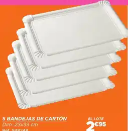 GiFi 5 bandejas de cartón oferta