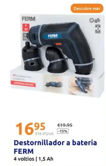 Action FERM Destornillador a batería oferta