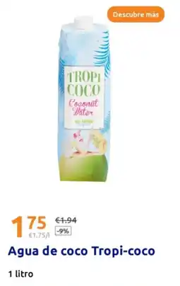 Action Agua de coco Tropi-coco oferta