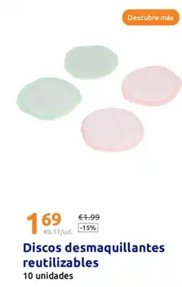 Action Discos desmaquillantes reutilizables oferta
