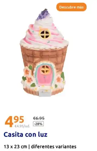 Action Casita con luz 13 x 23 cm oferta