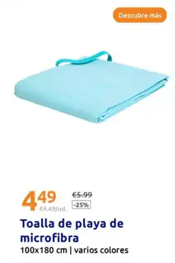 Action Toalla de playa de microfibra 100x180 cm oferta