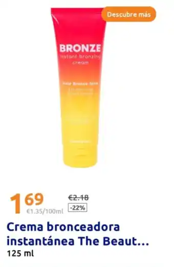 Action BRONZE Crema bronceadora instantánea The Beaut oferta