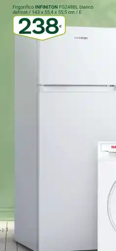 Supermercados Dani INFINITON Frigorífico FG248BL blanco defrost / 143 x 55,4 x 55,5 cm / E oferta