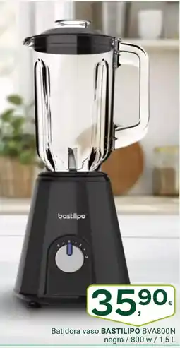 Supermercados Dani BASTILIPO Batidora vaso BVA800N negra / 800 w/ oferta