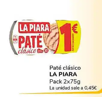 Supeco LA PIARA Paté clásico oferta