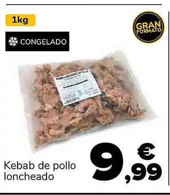 Supeco Kebab de pollo loncheado oferta