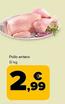 Supeco Pollo entero oferta