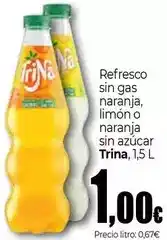 Unide Supermercados Trina - refresco sin gas naranja, limón o naranja sin azúcar oferta