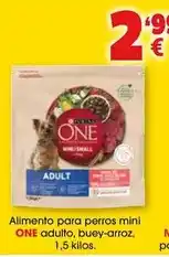 TOP Cash & Carry Purina one - alimento para perros mini adulto, buey-arroz oferta