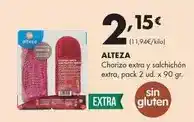 Supermercados Lupa Alteza - chorizo extra y salchichón extra oferta
