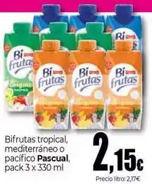 Unide Supermercados Pascual - bifrutas tropical, mediterráneo o pacífico oferta