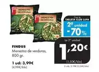 Supermercados Lupa Findus - menestra de verduras oferta