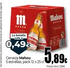 Unide Supermercados Mahou - cerveza 5 estrellas oferta