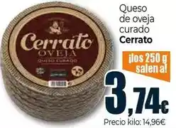Unide Supermercados Cerrato - queso de oveja curado oferta
