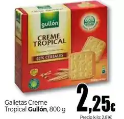 Unide Supermercados Gullón - galletas creme tropical oferta