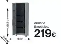 Hipercor Armario 5 modulos oferta
