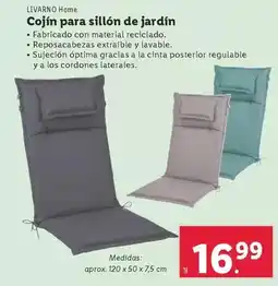 Lidl Livarno - cojin para sillon de jardin oferta