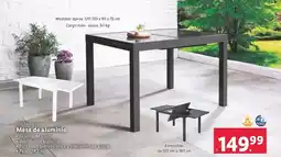 Lidl Livarno - mesa de aluminio oferta