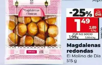 Dia El molino de dia - magdalenas redondas 515 g oferta