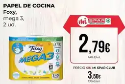 SPAR Gran Canaria Foxy - papel de cocina oferta