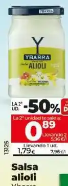 Dia Ybarra - salsa alioli 225 ml oferta