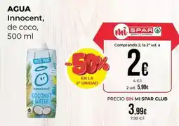 SPAR Gran Canaria Innocent - agua oferta