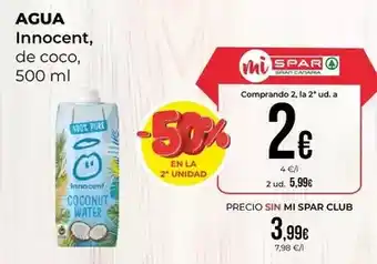 SPAR Gran Canaria Innocent - agua oferta