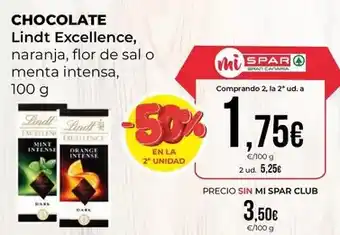SPAR Gran Canaria Lindt - chocolate oferta