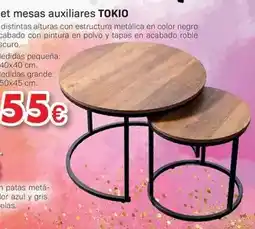 Tifón Hipermueble Mesa auxiliares tokio oferta