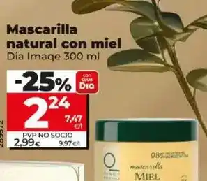 Dia Dia imaqe - mascarilla natural con miel oferta