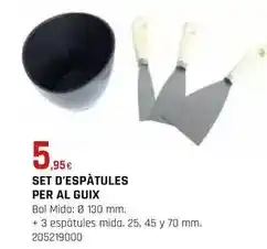 Fes Més Set d'espâtules per al guix oferta