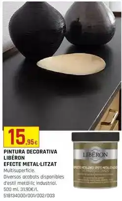 Fes Més Libéron - pintura decorativa efecte metal-litzat oferta