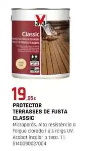 Fes Més V33 - protector terrasses de fusta classic oferta
