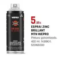 Fes Més Wepro - esprai zinc brillant mtn oferta