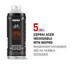 Fes Més Wepro - esprai acer inoxidable mtn oferta