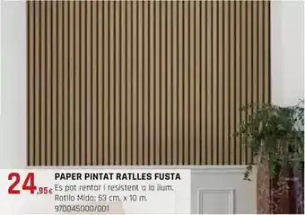 Fes Més Paper pintat ratlles fusta oferta