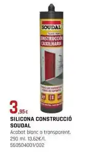 Fes Més Soudal - silicona construccio oferta