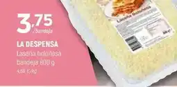 Coviran La despensa - lasana bolonesa bandeja oferta