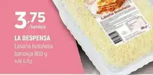 Coviran La despensa - lasana bolonesa bandeja oferta