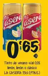 Cash Fresh La casera - tinto de verano oferta
