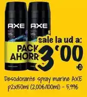 Cash Fresh Axe - desodorante spray marine oferta