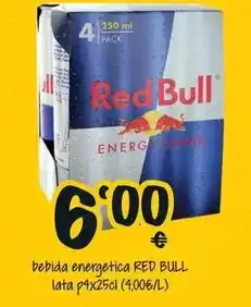Cash Fresh Red bull - bebida energetica oferta