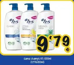 Cash Fresh H&s - gama champú hs oferta